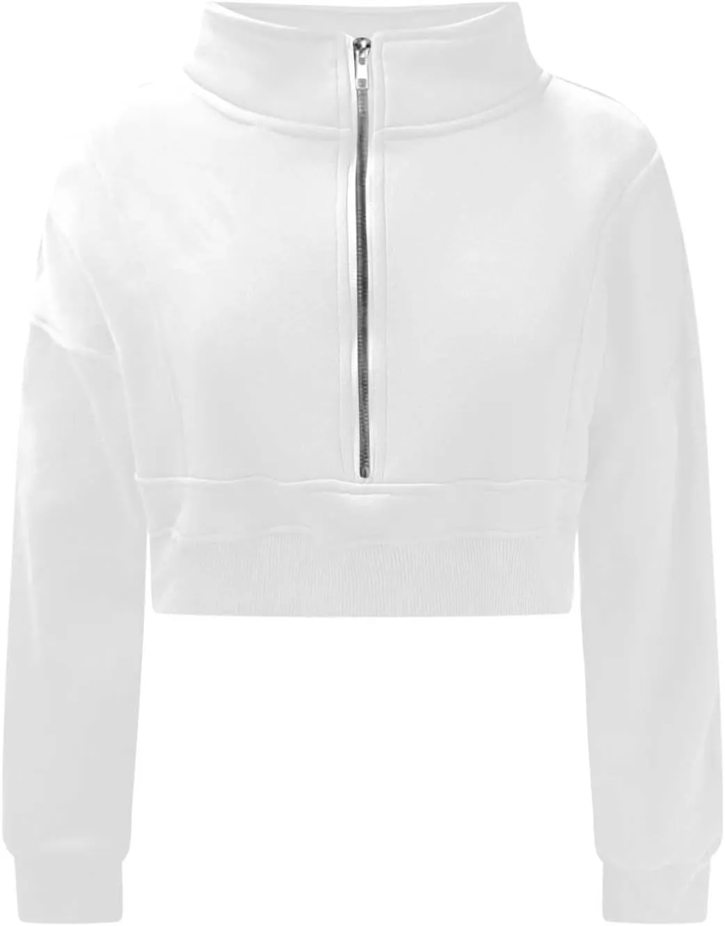 Women's Cropped Sweatshrits Thumb Hole Zip Up Pullover Sweatshirt Long Sleeve Workout Tops Y2k Cropped Sweatshirt