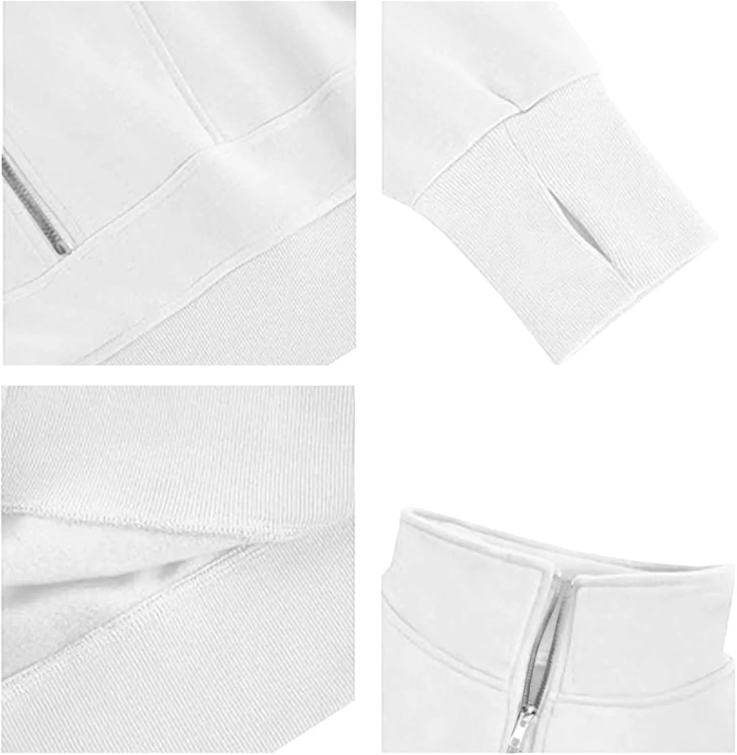 Women's Cropped Sweatshrits Thumb Hole Zip Up Pullover Sweatshirt Long Sleeve Workout Tops Y2k Cropped Sweatshirt