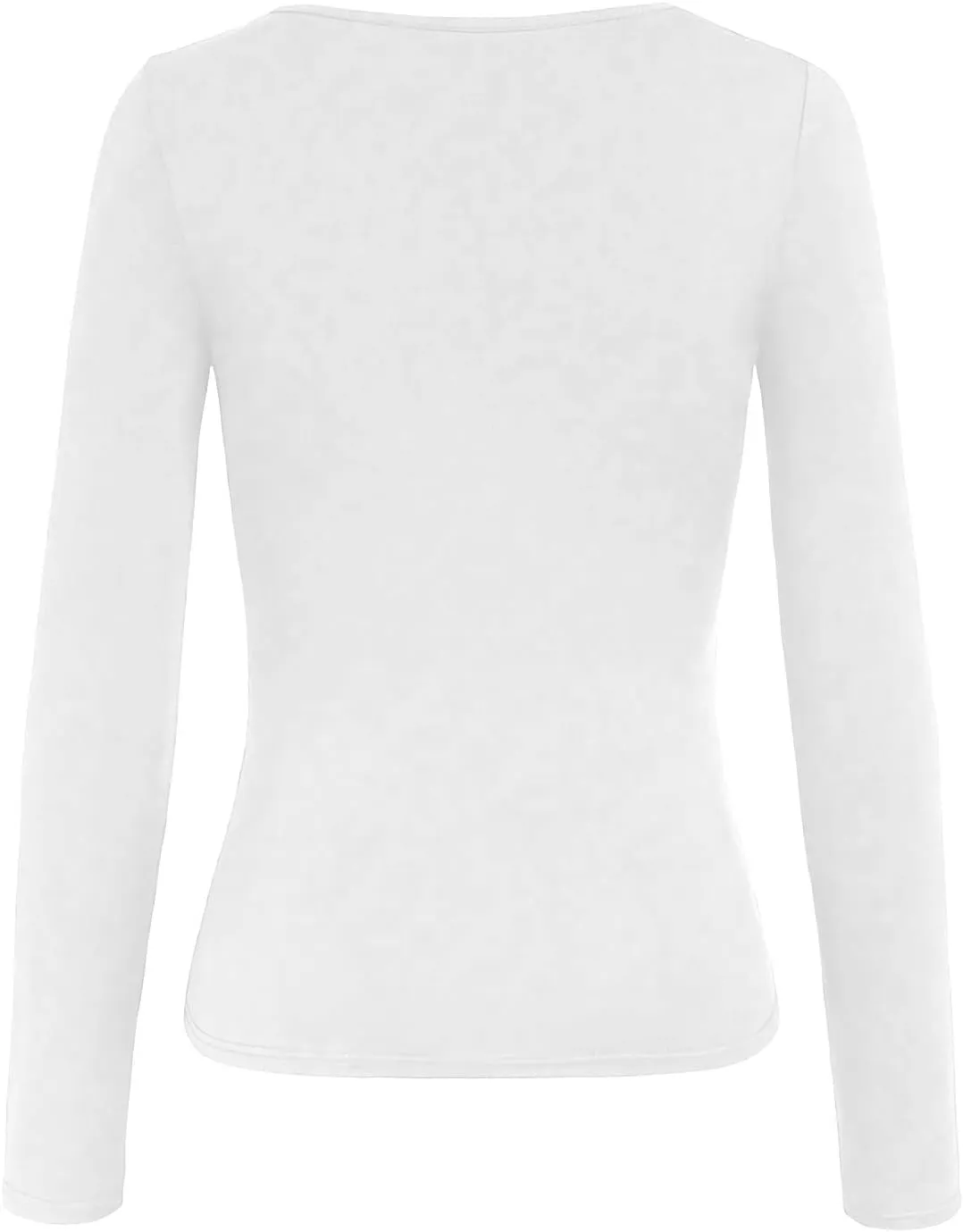 Women's Cross Wrap Ruched Plunge Sexy Deep V Neck Slim Fit Long Sleeve Fleece Lined T Shirt Tunic Tops Tee Womens