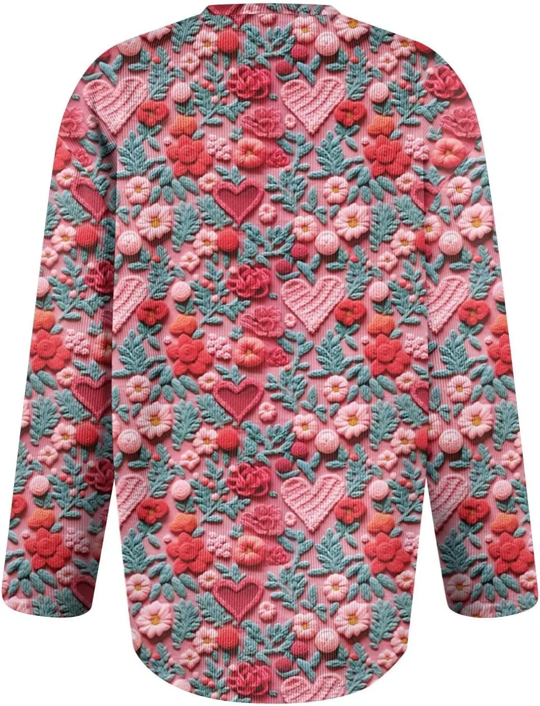 Women's Cute Cardigan Sweater Love Heart Button Down Long Sleeve Tops Lightweight Open Front Cardigan Graphic