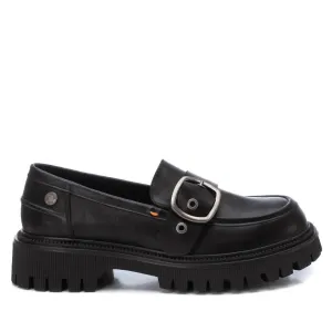 Women's Decorative Strap Moccasins In Black Effortless Feel True Grip