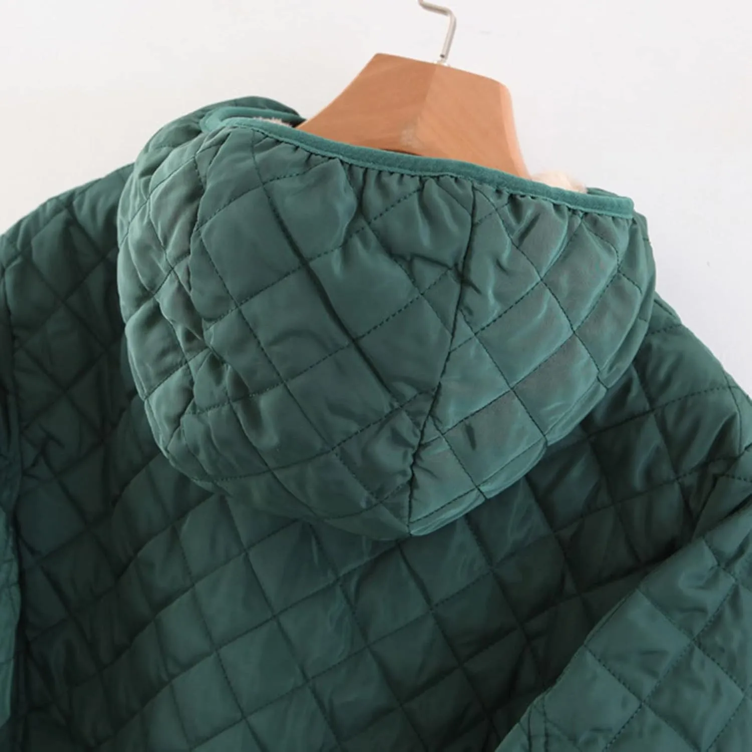 Women'S Down Jackets & Parkas Reversible Jacket Women Corduroy Puffer Jacket Women Knee Length Coats For Women