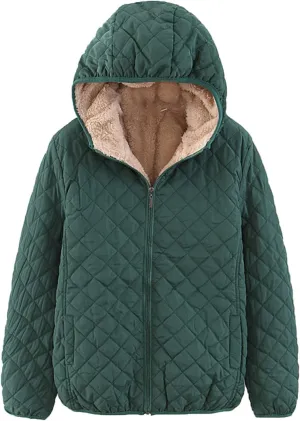 Women'S Down Jackets & Parkas Reversible Jacket Women Corduroy Puffer Jacket Women Knee Length Coats For Women