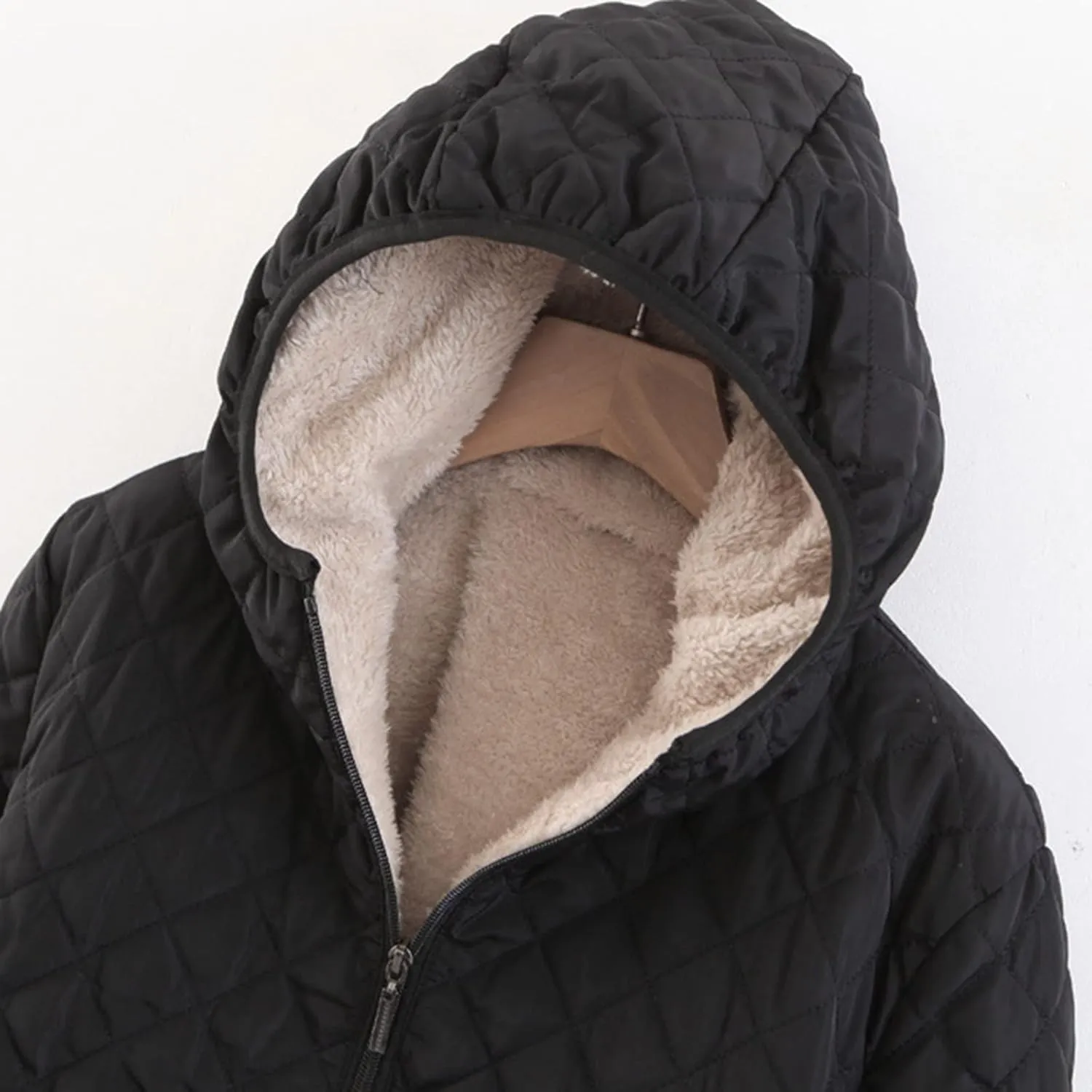 Women'S Down Jackets & Parkas Reversible Jacket Women Corduroy Puffer Jacket Women Knee Length Coats For Women