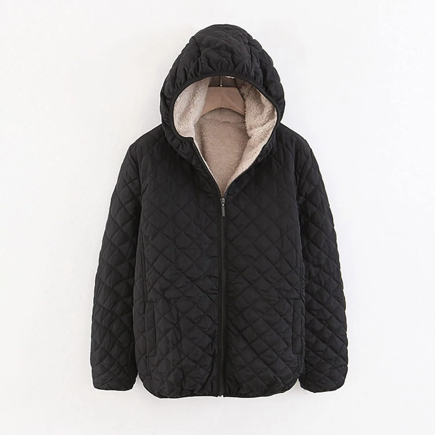 Women'S Down Jackets & Parkas Reversible Jacket Women Corduroy Puffer Jacket Women Knee Length Coats For Women