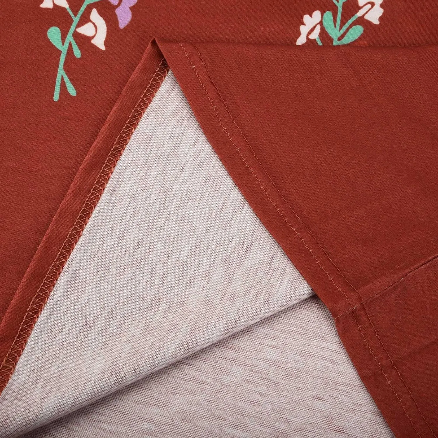 Women's Embroidered Tops Mexican Print Shirt V Neck Summer Casual Top Short Sleeve Tunic Tees Loose Blouses