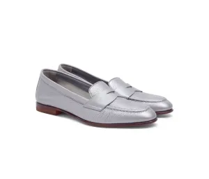 British Elegance Women's Famed Loafer In Silver