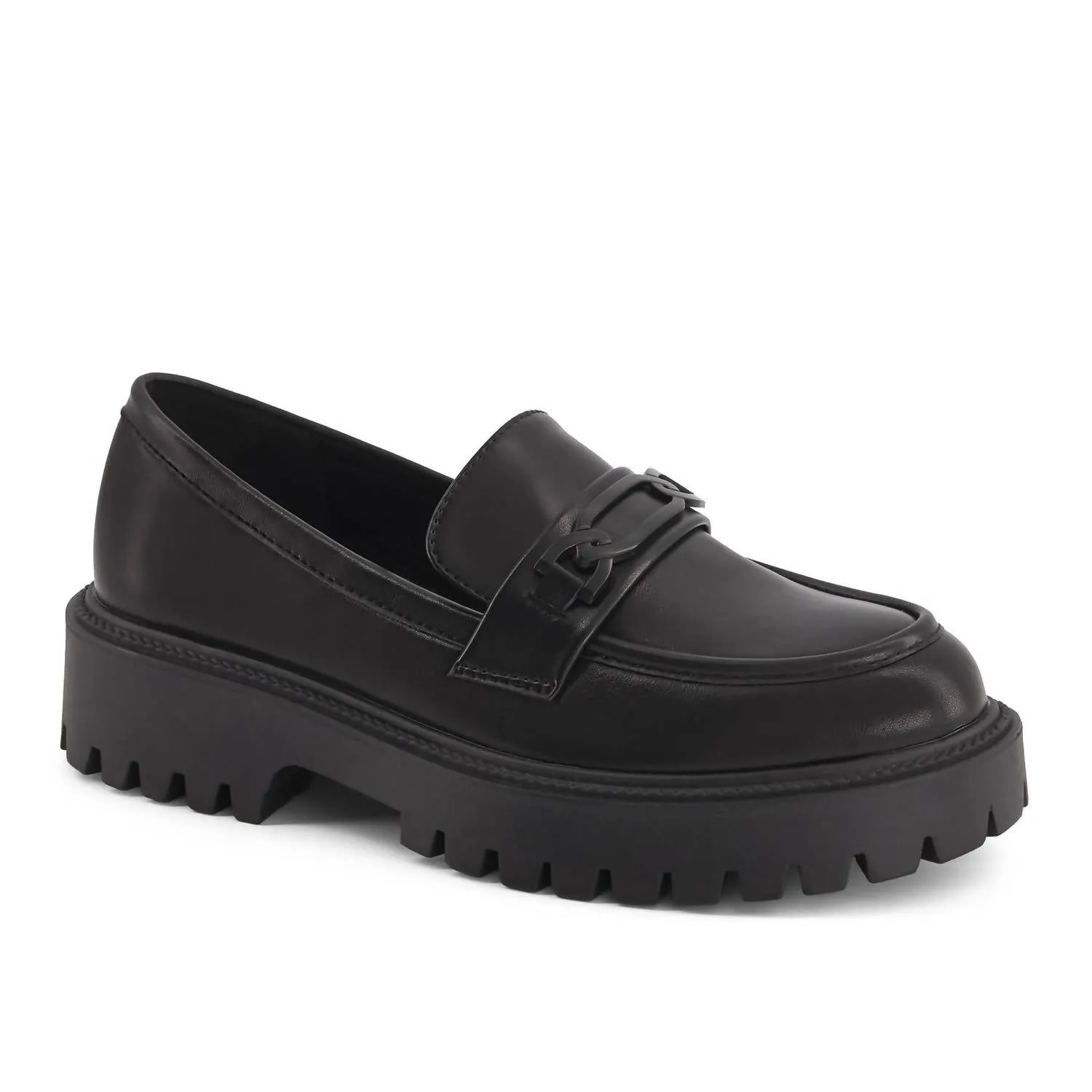Women's Fashion Penny Loafers In Black Sole Hold