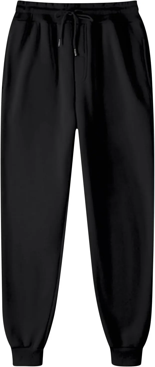 Womens Fleece High Waisted Sweatpants Drawstring Lounge Joggers Pants Mid Rise Workout Active Lounge with Pockets