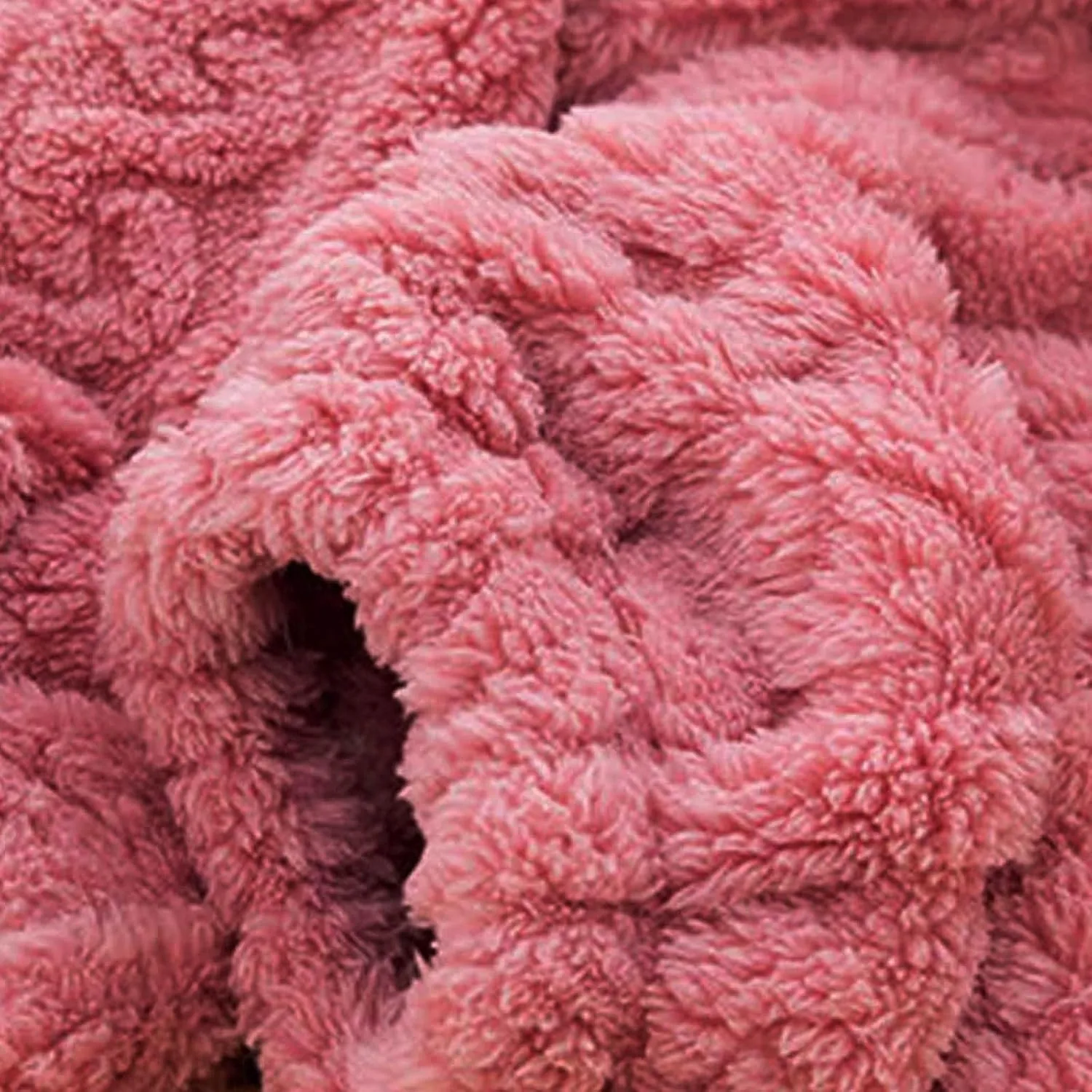Women's Fleece Pajama Pants Fuzzy Cozy Thicken Warm Lounge Bottoms Elastic Waist Cuffed Trousers Solid Color Home Pant