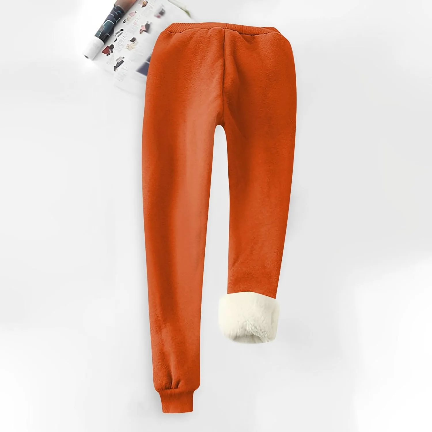 Womens Fleece Sweatpants Petite Length Winter Warm Christmas Joggers Pants Sherpa Lined Athletic Active Sweatpants