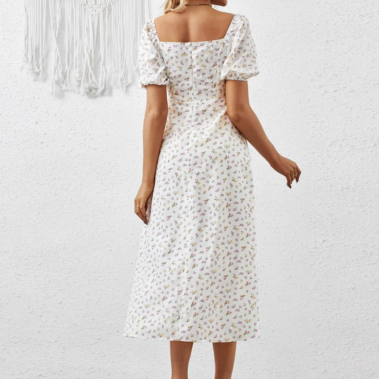 Womens Floral Wedding Guest Dress Summer Long 2025 Spring Dresses Summer Graduation Dresses Aline Hawaiian Dress