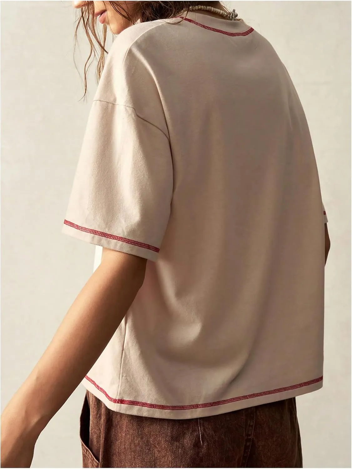 Women's Graphic Boho Short Sleeve Tee Tops Crewneck Loose Fit T Shirts Streetwear