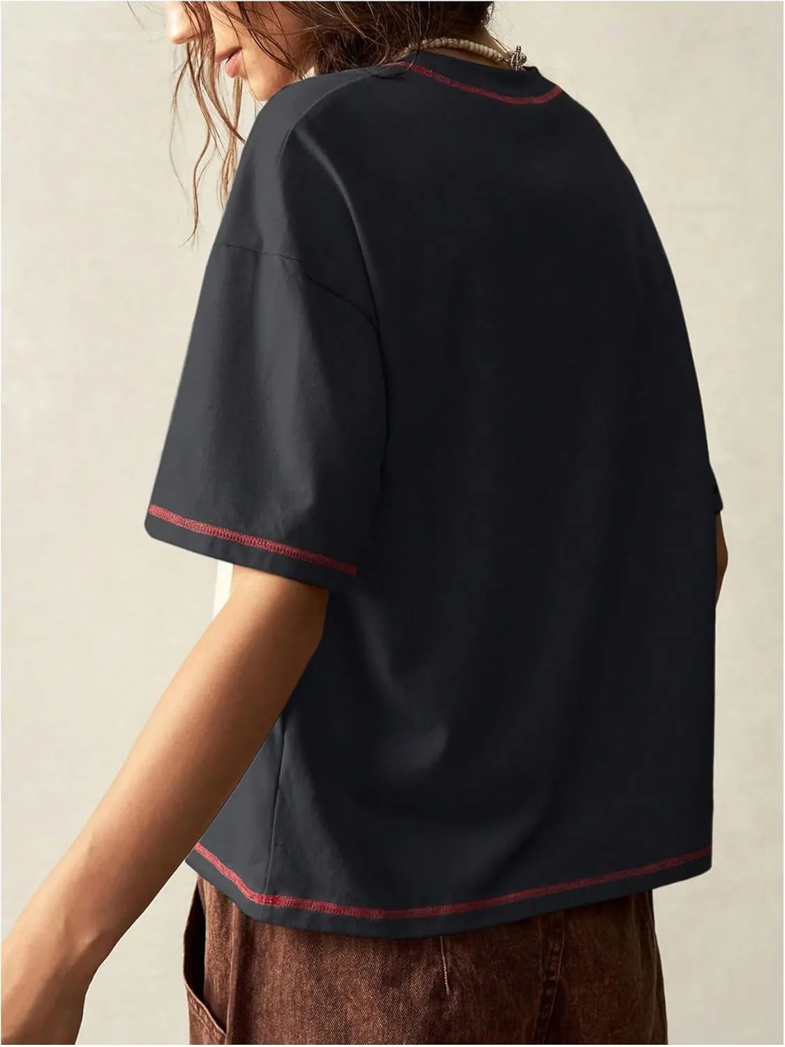 Women's Graphic Boho Short Sleeve Tee Tops Crewneck Loose Fit T Shirts Streetwear