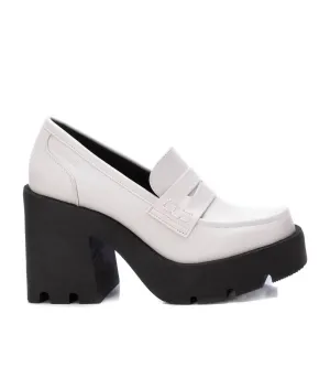 Women's Heeled Moccasins In Ice Classic Casual