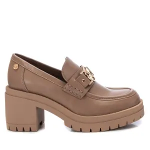 Walk Guard Women's Heeled Moccasins In Light Brown