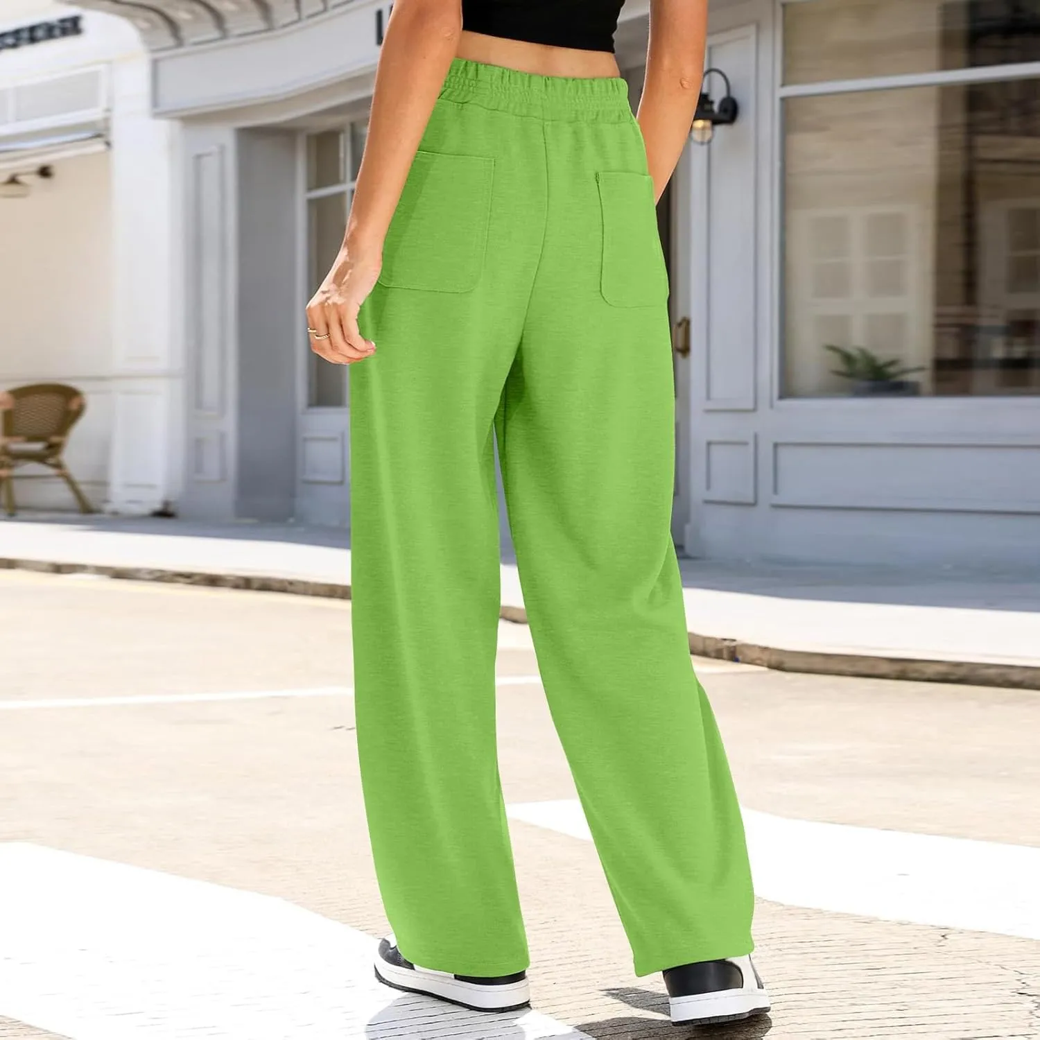 Women's High Waisted Baggy Sweatpants Workout Active Joggers Lounge Bottoms Casual 2024 Trendy Sweat Pant Plus Size