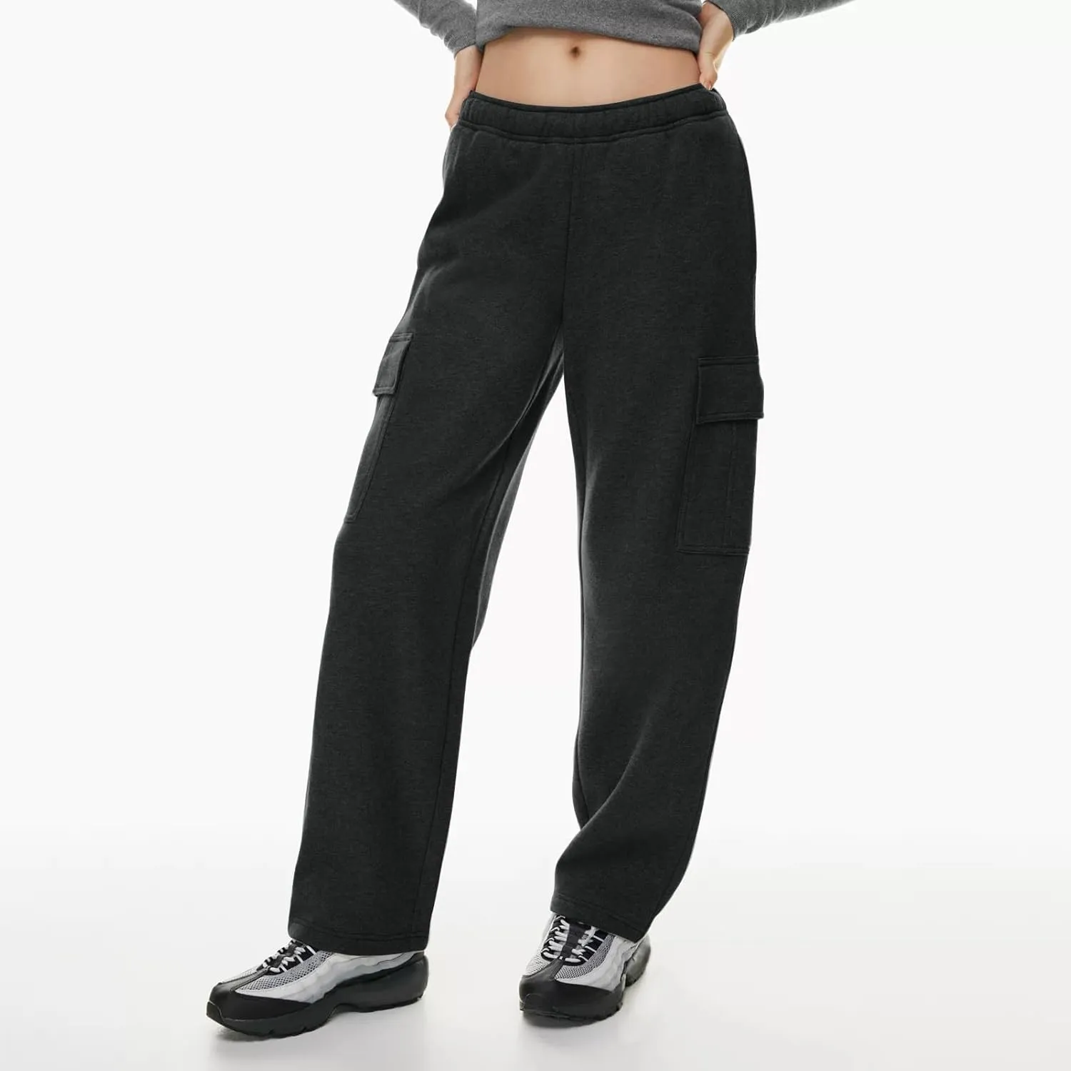 Womens High Waisted Joggers with Pockets Baggy Cinch Bottom Sweatpants 2024 Trendy Drawstring Joggers Clothes Outfits