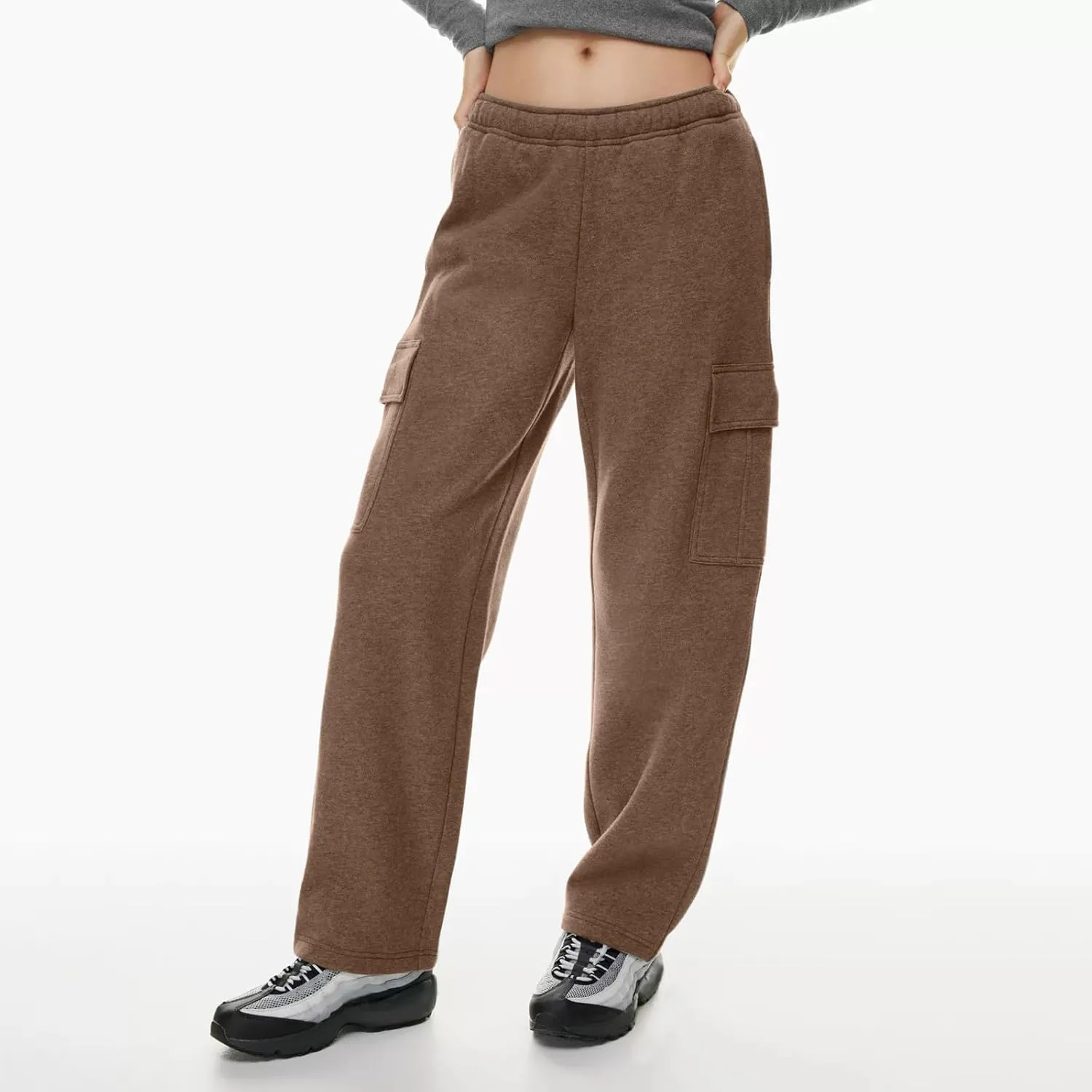 Womens High Waisted Joggers with Pockets Baggy Cinch Bottom Sweatpants 2024 Trendy Drawstring Joggers Clothes Outfits
