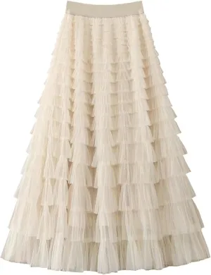Tiered Midi Skirts