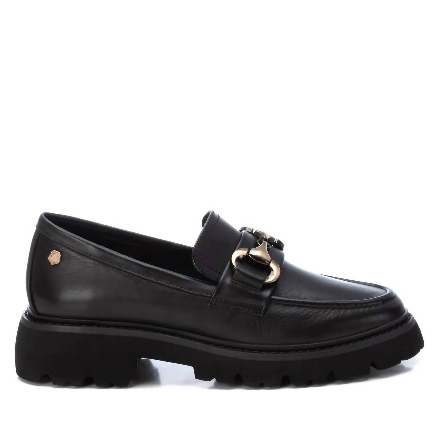 Women's Leather Moccasins In Black Season Free Board Room