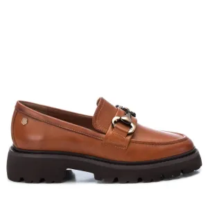 Hold Firm Women's Leather Moccasins In Camel