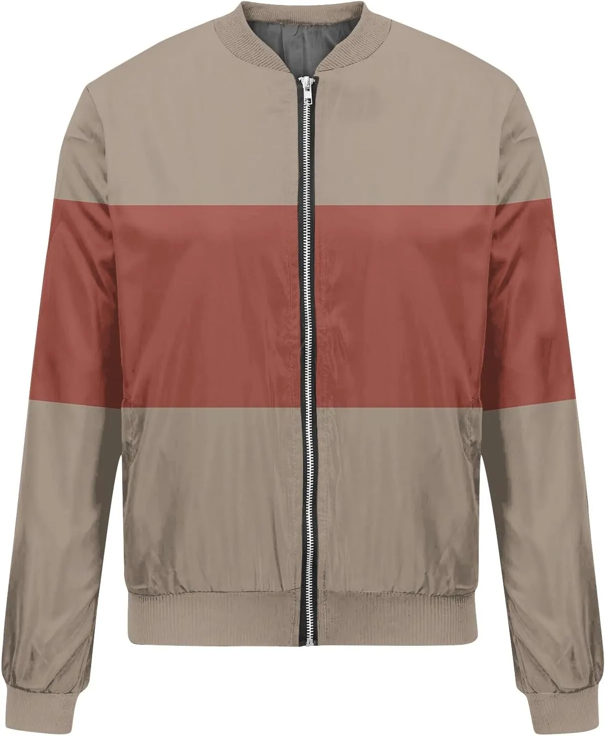 Womens Lightweight Bomber Jacket Casual Long Sleeve Fall Zip Up Coat Casual Floral Print Lightweight Fall Windbreaker