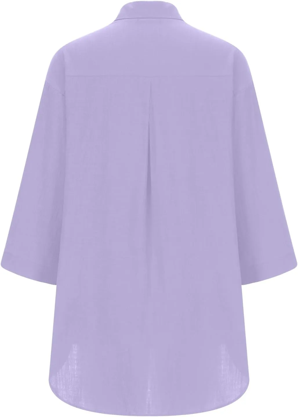 Womens Linen Button Down Shirts Business Casual Shirts Plus Size Lapel Collar Shirt Dressy Loose Fitting Tops Blouse
