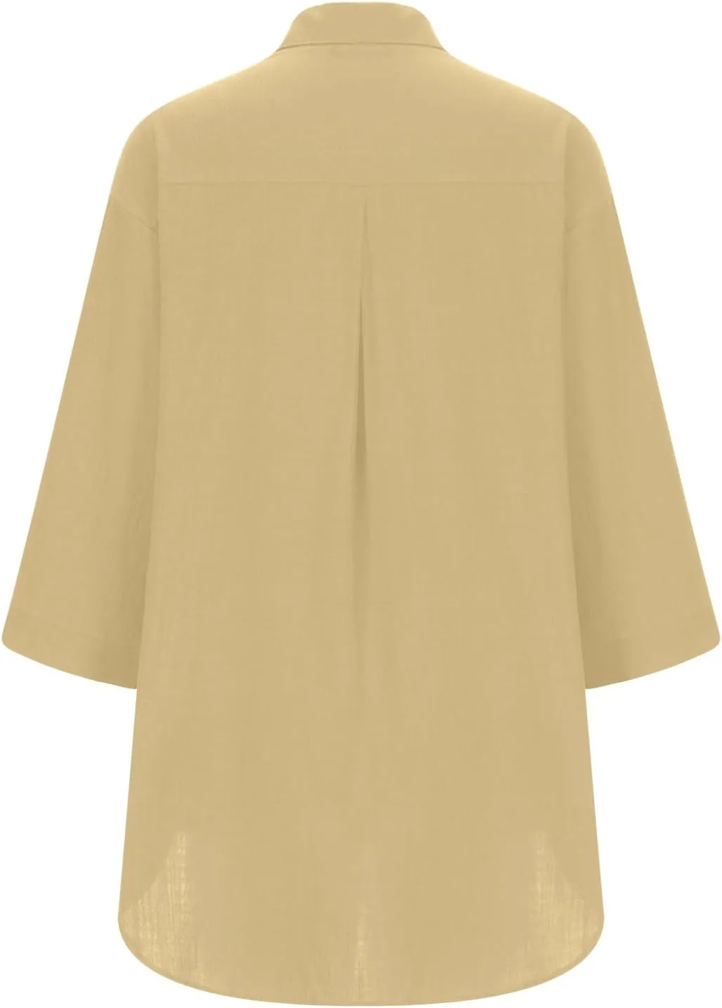 Womens Linen Button Down Shirts Business Casual Shirts Plus Size Lapel Collar Shirt Dressy Loose Fitting Tops Blouse