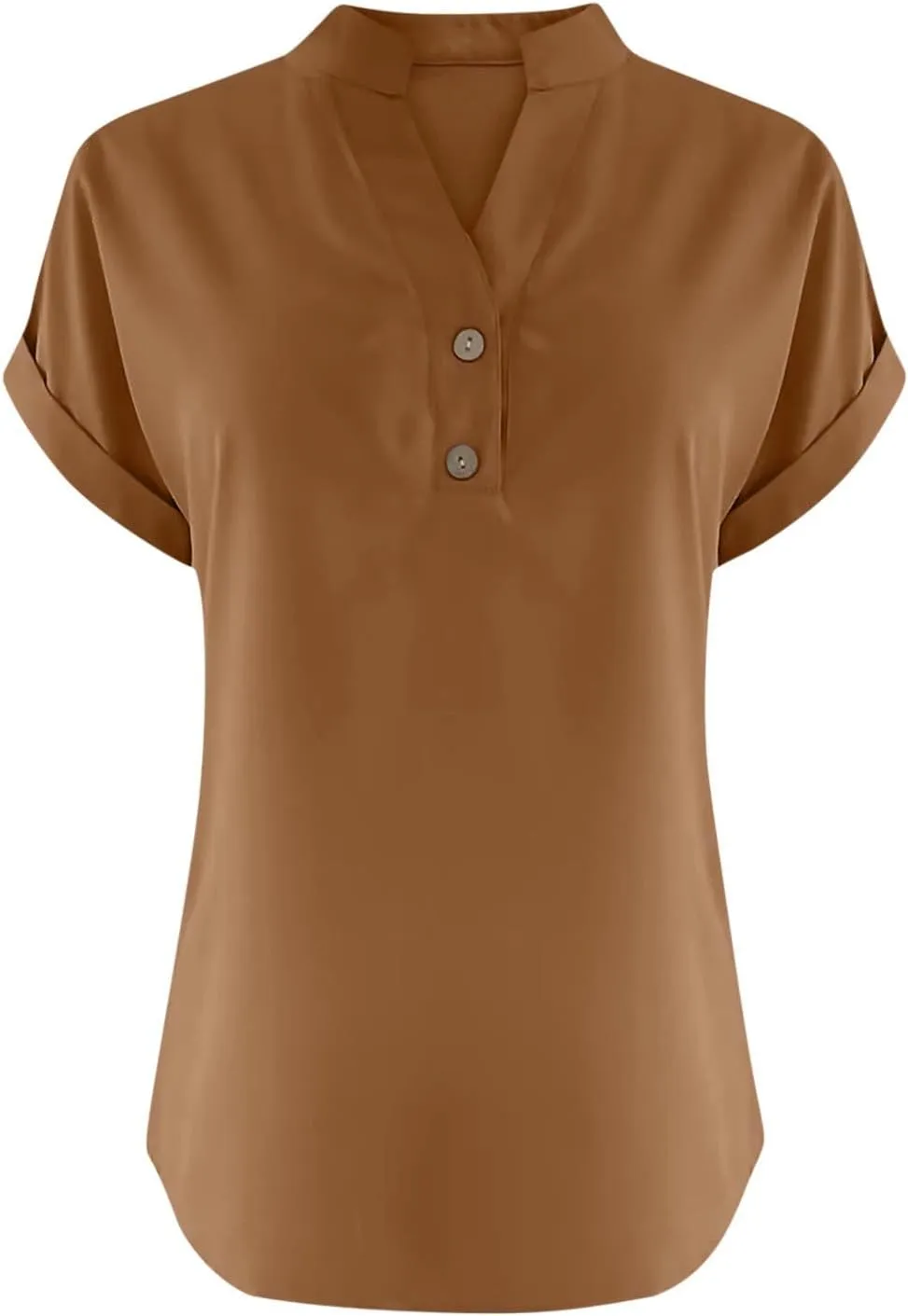 Womens Linen Shirts Short Sleeve V Neck Henley Shirts Solid Hippie T Shirts Summer Casual Dressy Blouses Boho Tunics