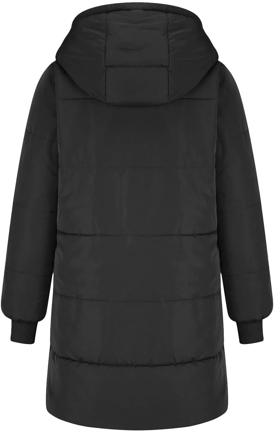 Womens Long Reversible Fleece Jacket Long Sleeve Jackets Zip Up Hoodie Warm Winter Coat Outerwear Sherpa Jackets
