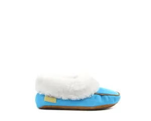 Durable Comfort Women's Moccasin Shoes In Turquoise