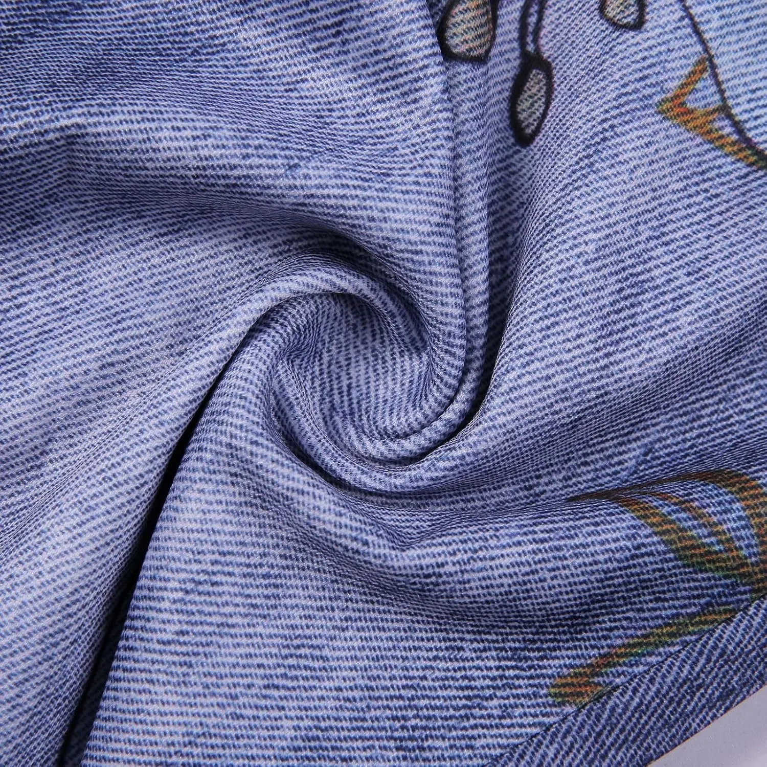 Women's Modern Wide Leg High Waisted Jeans, Blue, Size 33x30, High Rise, Flat Front, Casual, Solid, Jeans