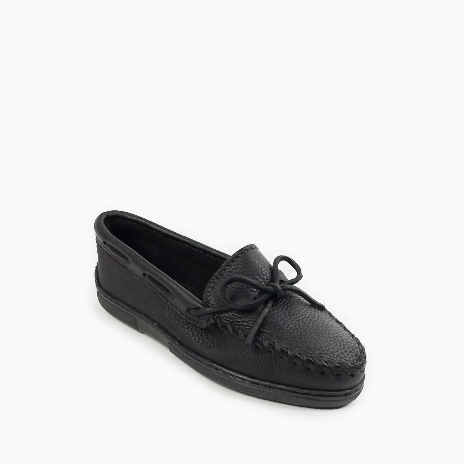 Women's Moosehide Classic Moccasin In Black Daily Pace