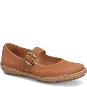 Ground Firm Women's Naomi Leather Slip On Shoe In Tan Maple Leaf Nubuck