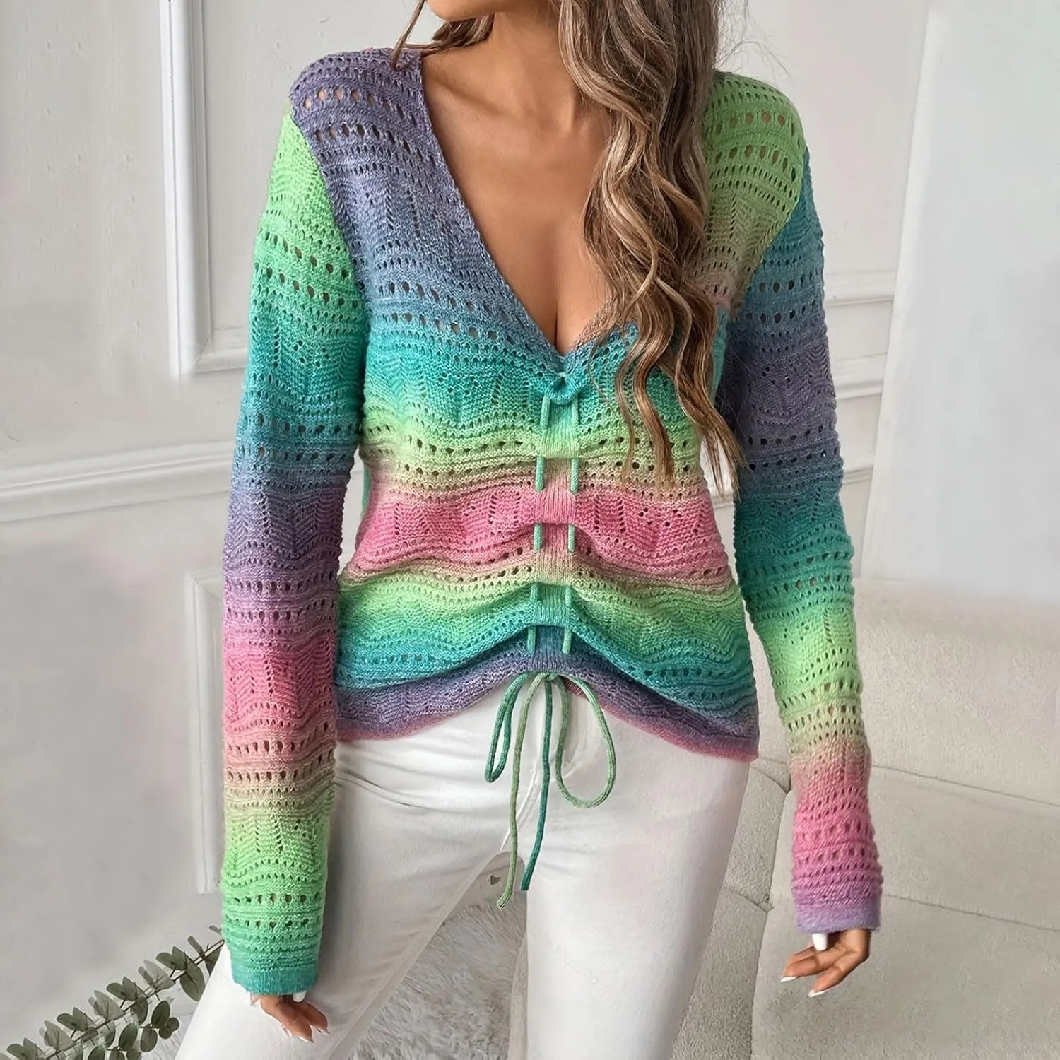 Womens Oversized Sweater Off Shoulder Sweaters for Women Womens Fall Sweaters 2024 Lounge Pullover Sweaters for Women