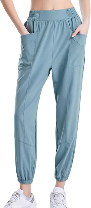 Women's Pants with Pockets High Waisted Lounge Casual Wide Leg Drawstring Sweatpant Baggy 2024 Trendy Baggy Bottom