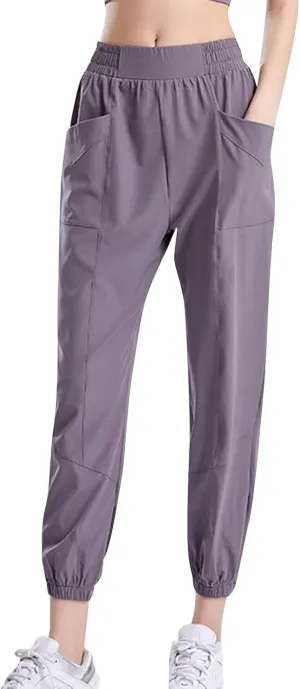 Women's Pants with Pockets High Waisted Lounge Casual Wide Leg Drawstring Sweatpant Baggy 2024 Trendy Baggy Bottom