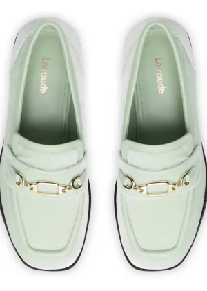 Forest Path Waxed Laces Women's Patricia Loafer Shoes In Mint