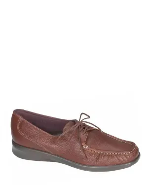 Women's Petra Lace Up Loafer In Mulch Commuter Shoes