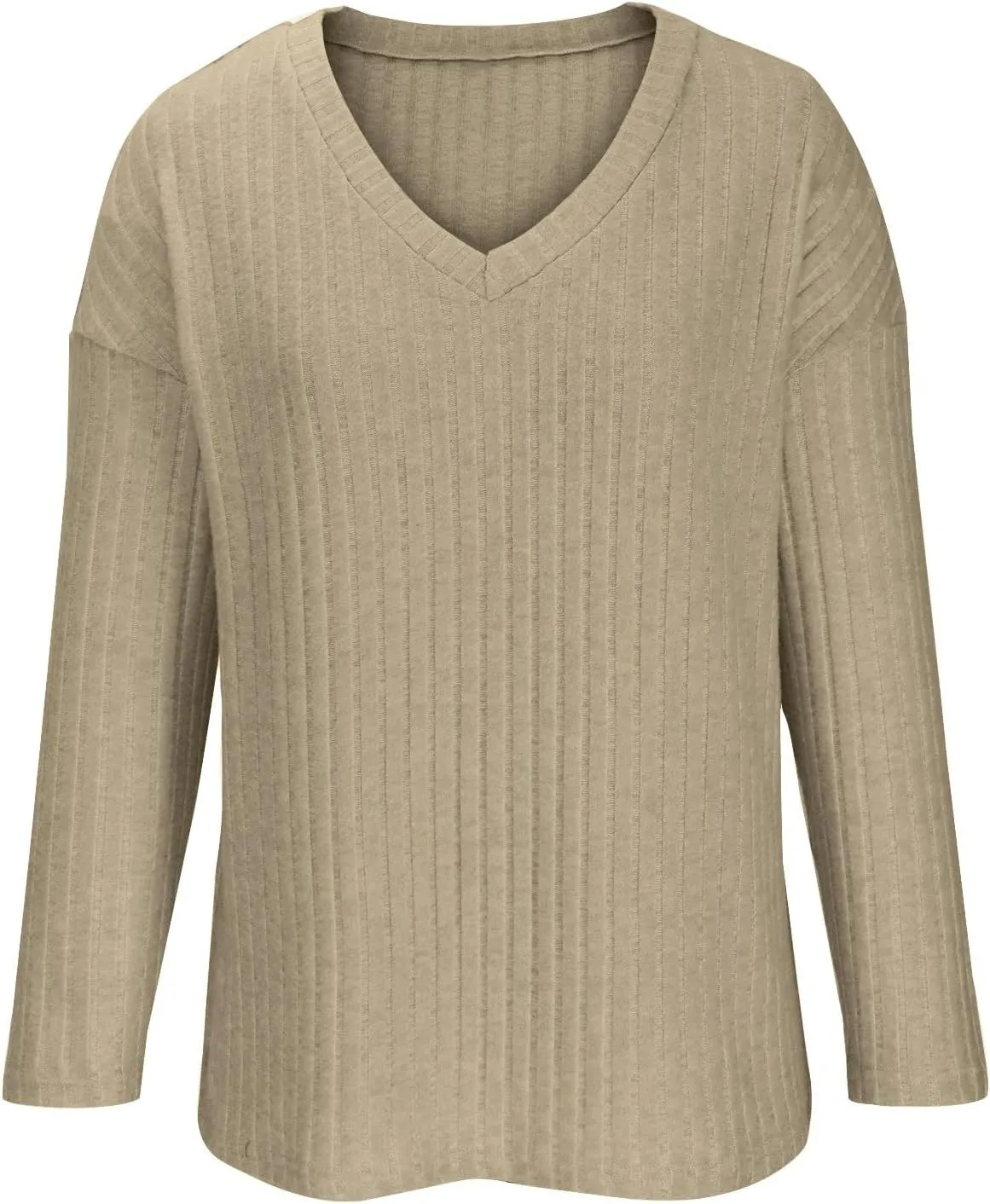 Womens Ribbed Knit Sweater Sets 2 Piece Outfits Lounge Sets Winter Cozy Fuzzy Warm Pajamas Loose Fit Sweater and Pant
