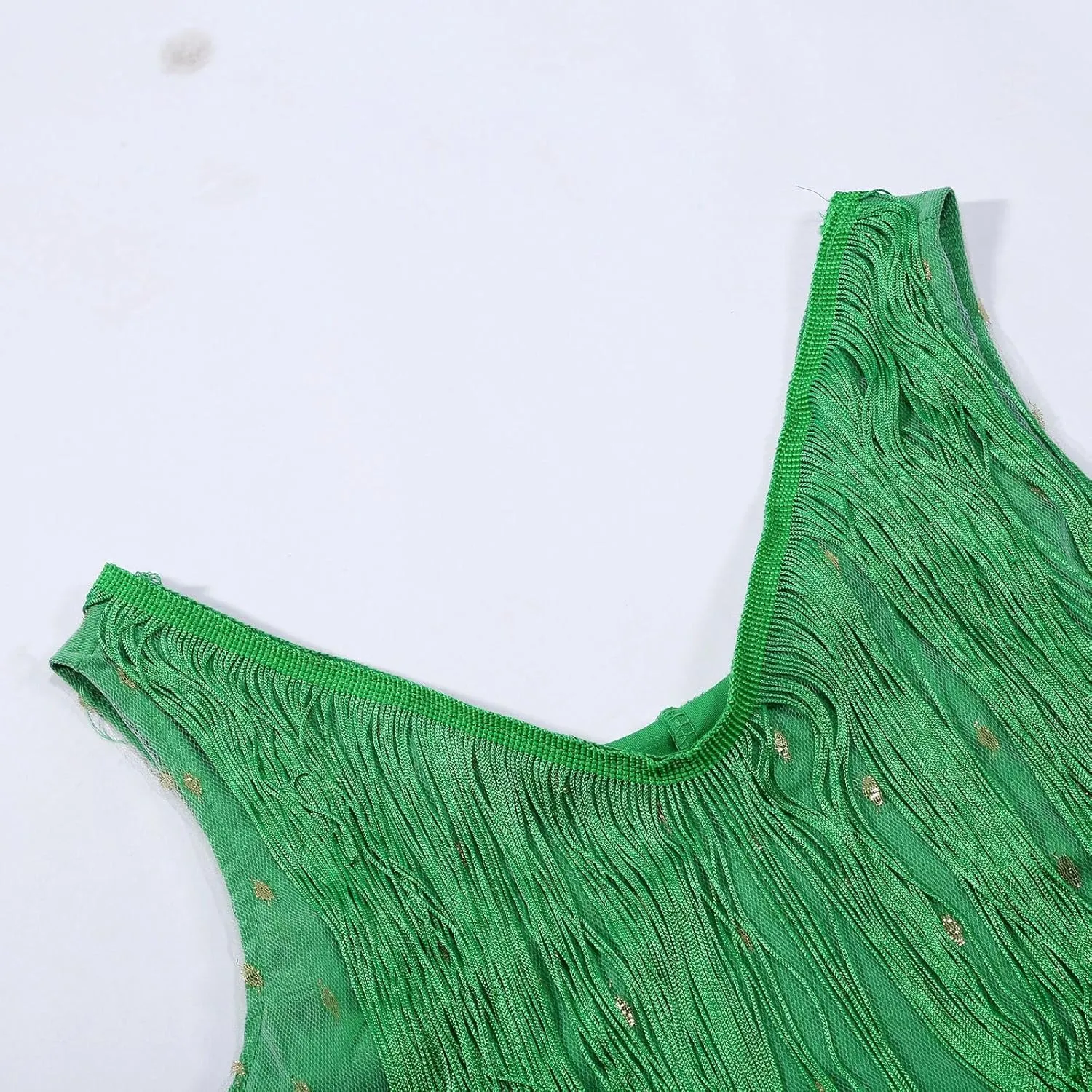 Womens Sequin Fringe Dress Spring Casual Disco Mini Dresses Sleeveless V Neck Dance Club Wear Swing Party Short Skirt