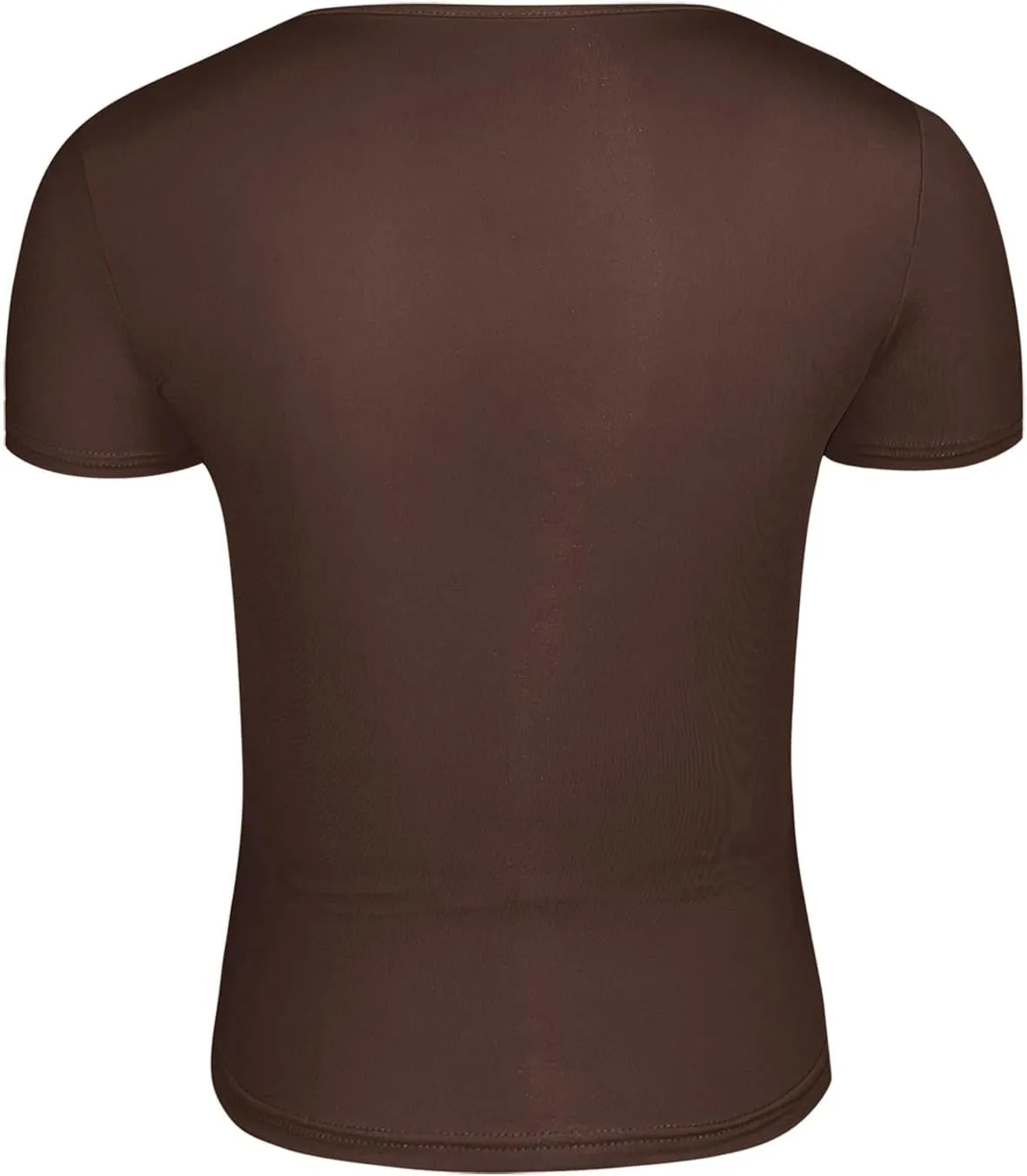 Women's Sexy Twist Front V Neck T Shirts Double Lined Short Sleeve Slim Fit Crop Top Trendy Y2K Tops Tee