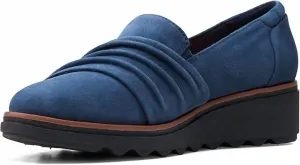Women's Sharon Villa Loafer In Navy Suede Grip Step