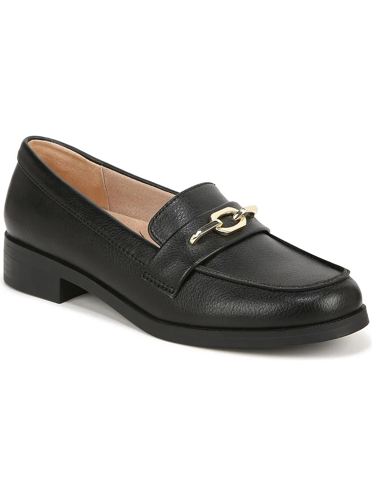 Contrast Stitching Womens Slip On Round Toe Loafers