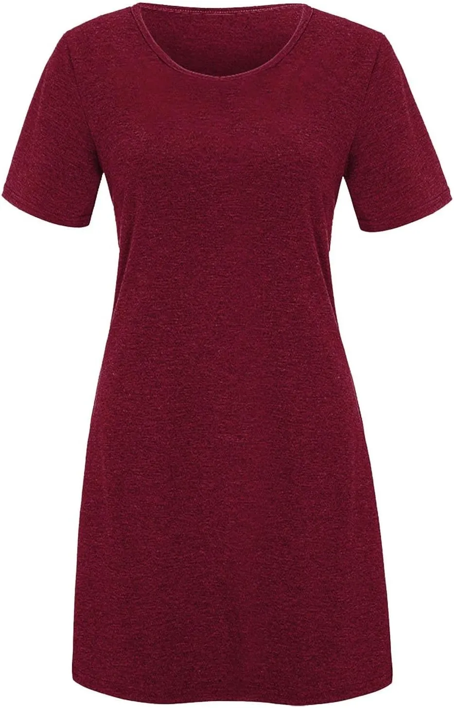 Womens Summer Dresses Solid Short Sleeve Loose Coverup Mini Shirt Dresses Pretty Garden Skirt for Women 2025 Clothes