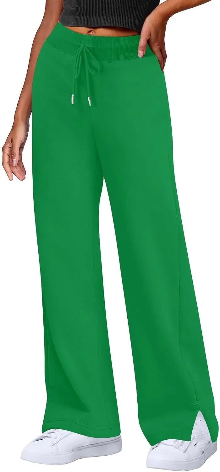 Womens Sweatpants Baggy Comfy Lounge Pants Joggers Workout Casual Fall Fashion 2024 Wide Leg Lounge with Pockets