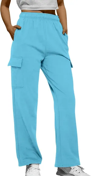 Women's Sweatpants High Waist Drawstring Pockets Cinched Bottom Y2k Vintage Comfy Cute Joggers Pants Ladies Teen Girl