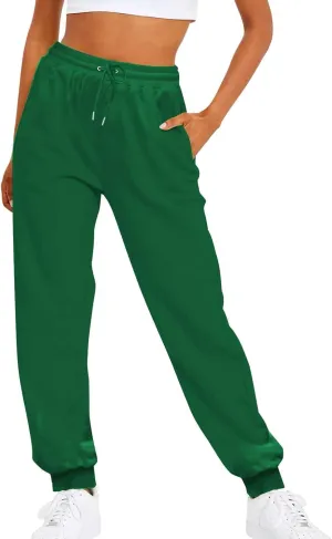 Womens Sweatpants Loose Drawstring Joggers Pants Pockets Workout Casual Comfy Lounge Baggy High Waist Lounge Joggers