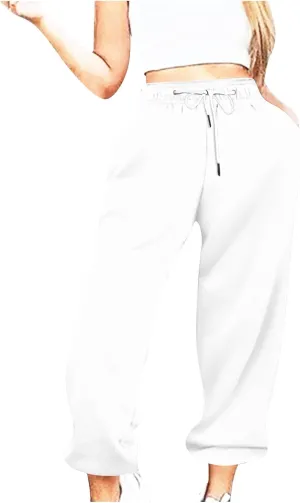 Womens Sweatpants Loose Drawstring Joggers Pants with Pockets Workout Casual Comfy Lounge Baggy High Waisted Joggers